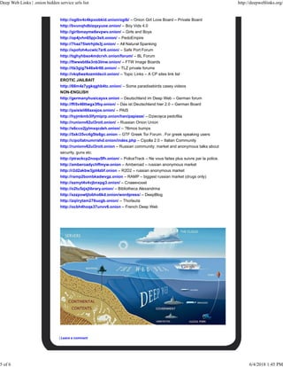 deep deep web links